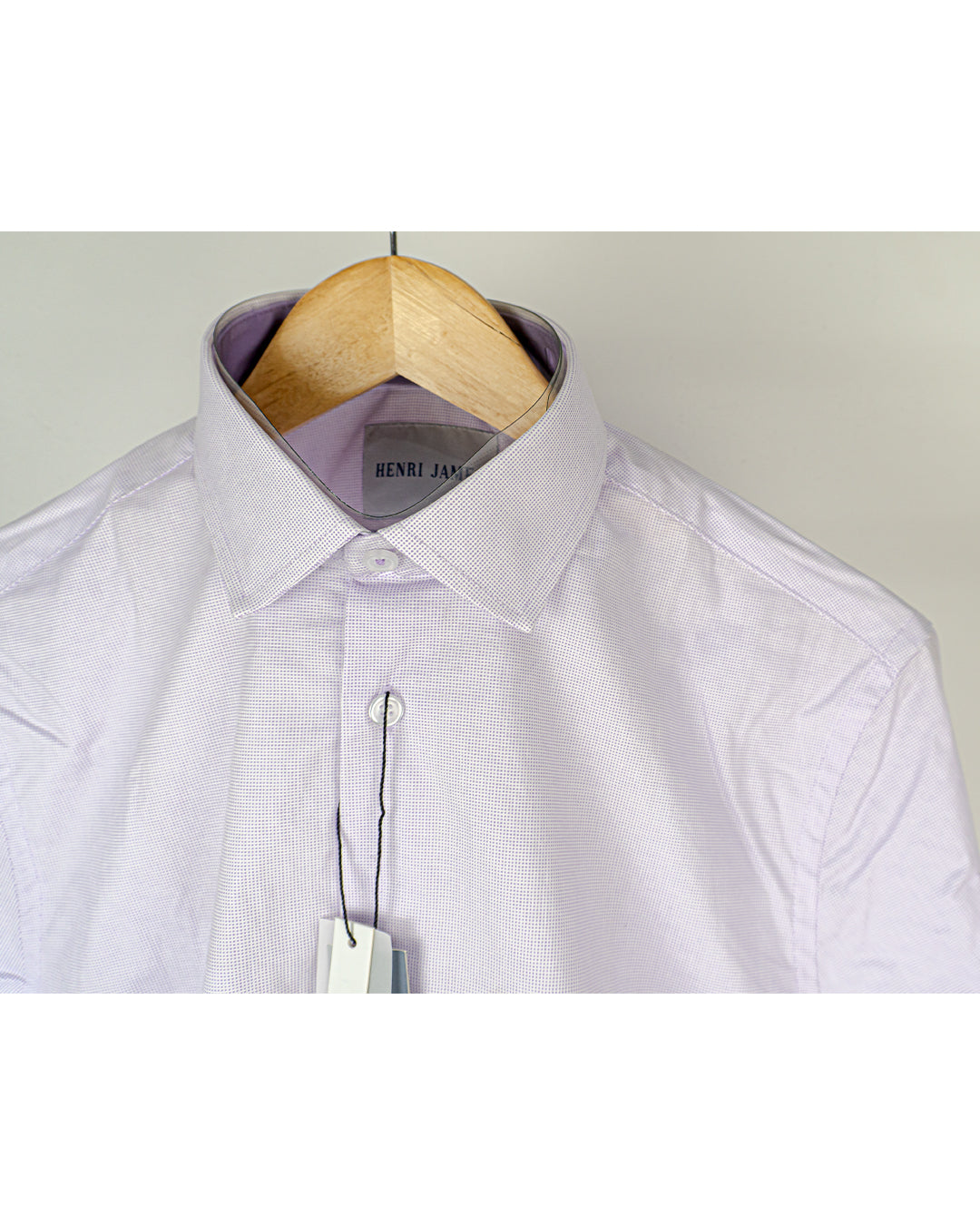 Camisa Henry James, rosada manga larga.