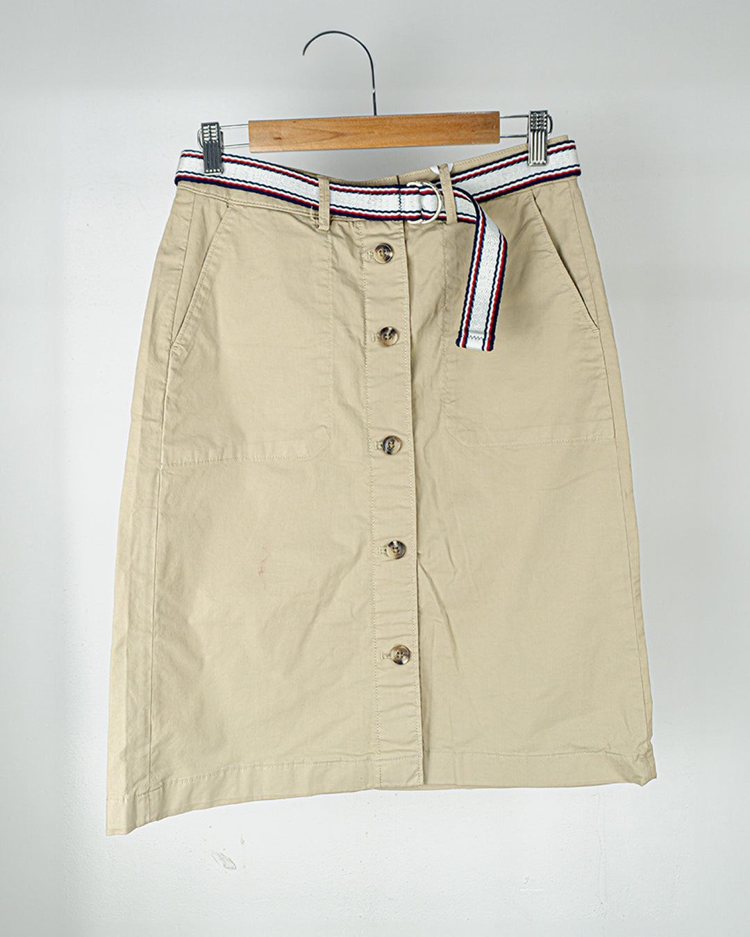 Falda Tommy Hilfiger, beige.