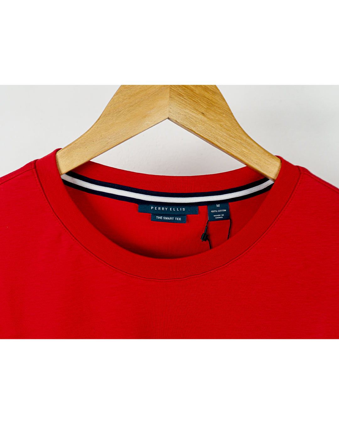 Playera Perry Ellis, roja lisa.